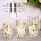 Set of 3 Lemon Decor Glass Flameless Candles – Flickering Battery-Operated LED Wax Pillars with Remote & Timer, Perfect for Spring, Holiday, and Home Décor